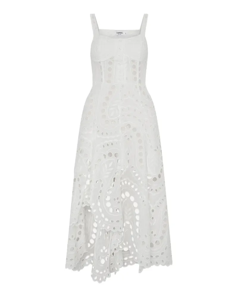 Charo Ruiz Ayla broderie-anglaise cotton maxi dress - Weiß Weiß