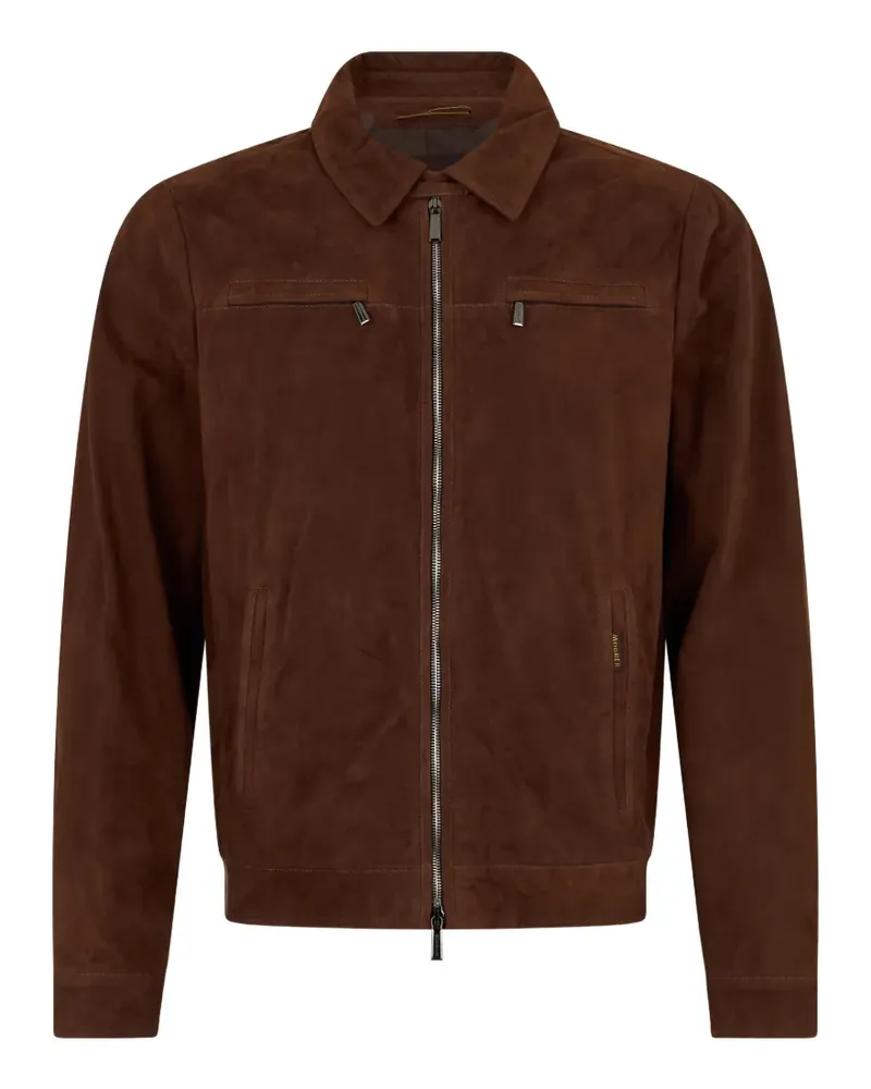MOORER Jacke mit Reißverschluss - Braun Braun