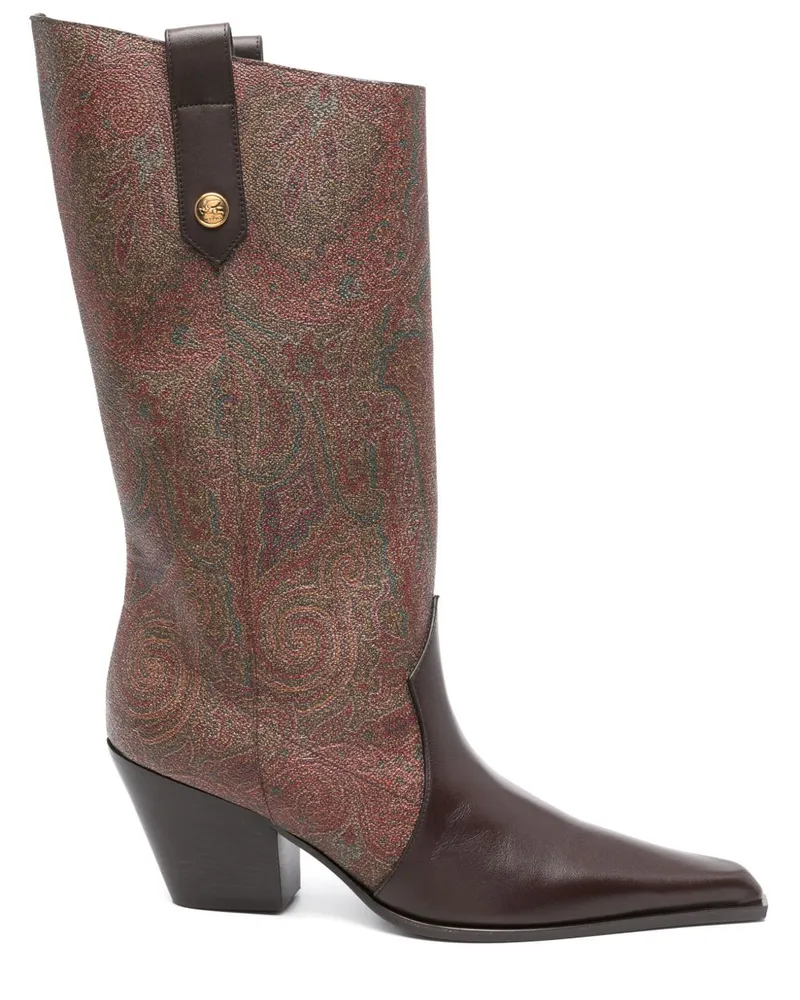 Etro Schuhe aus Paisley-Jacquard 60mm - Braun Braun