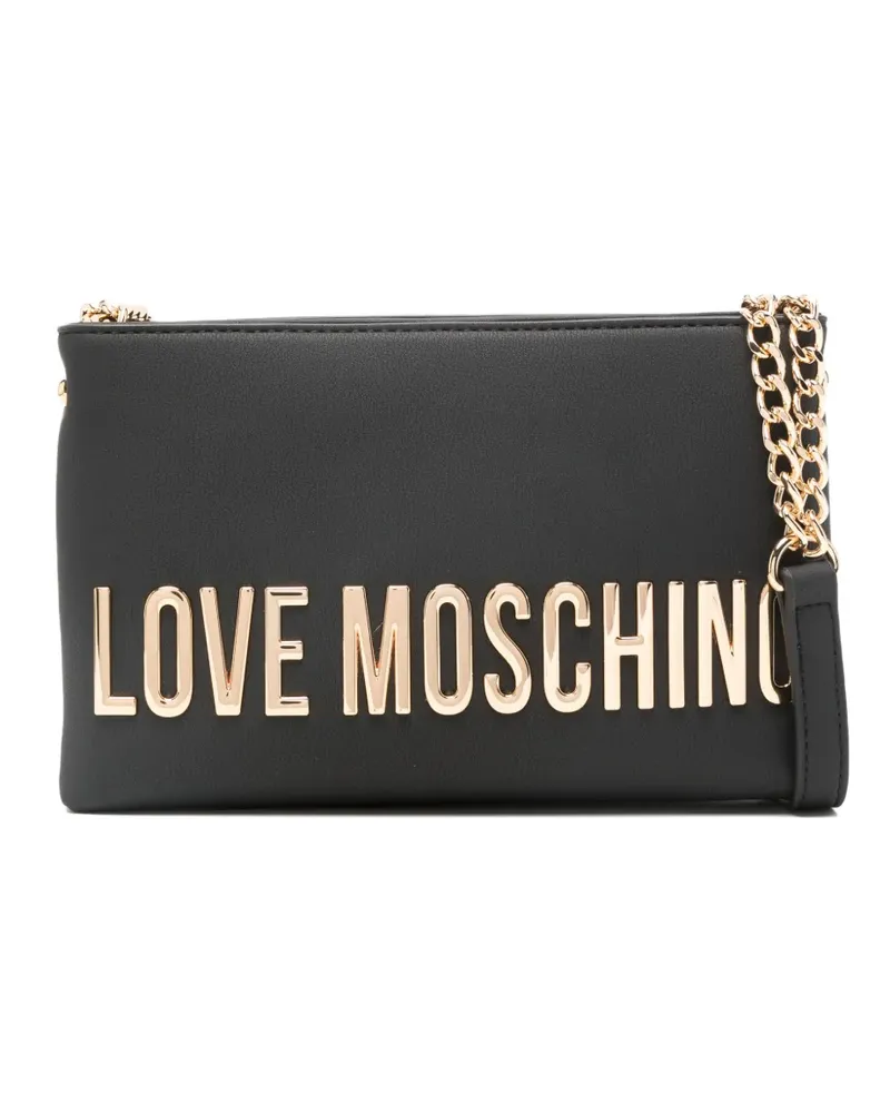 Moschino chain-strap cross body bag - Schwarz Schwarz