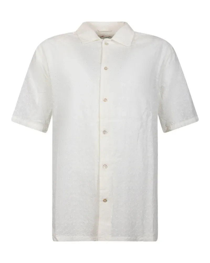 MC2 Saint Barth broderie-anglaise short-sleeve shirt - Weiß Weiß