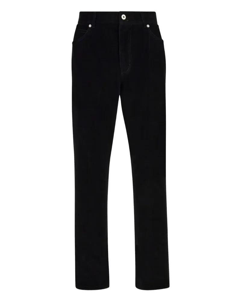 Ferragamo Hose aus Cord - Schwarz Schwarz
