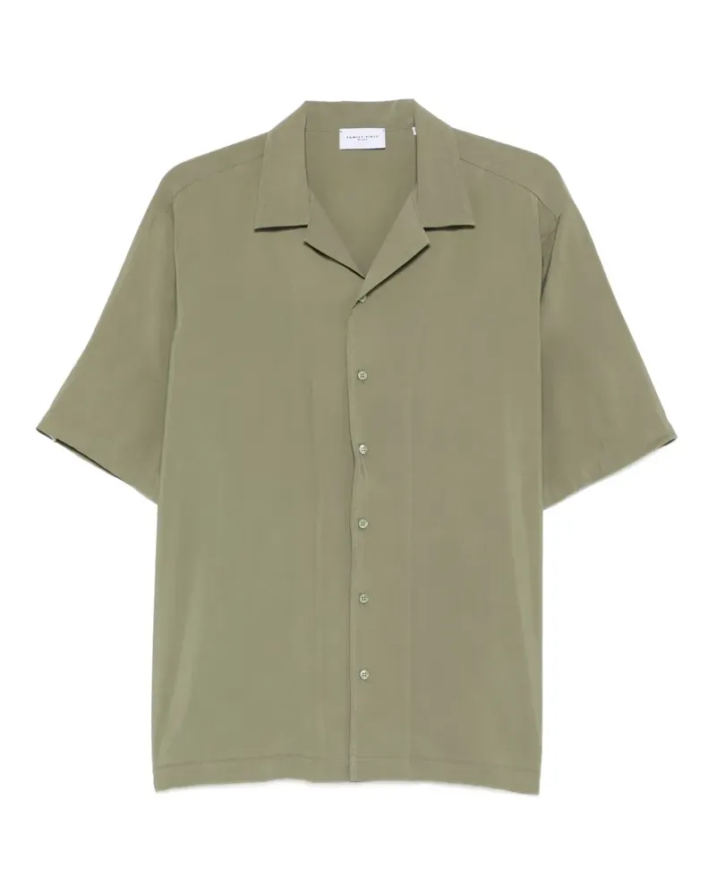 Family First camp-collar short-sleeve shirt - Grün Grün