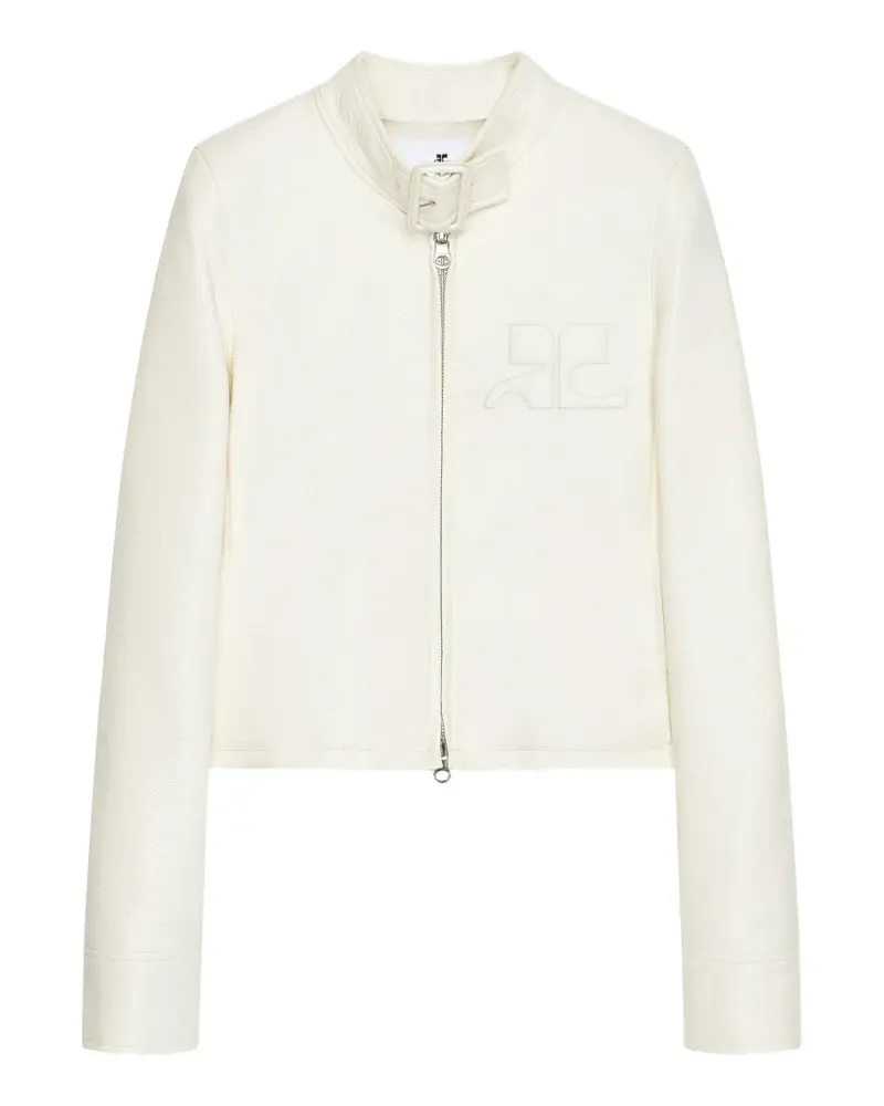 Courrèges City-Jacke mit Schnallenkragen - Weiß Weiß