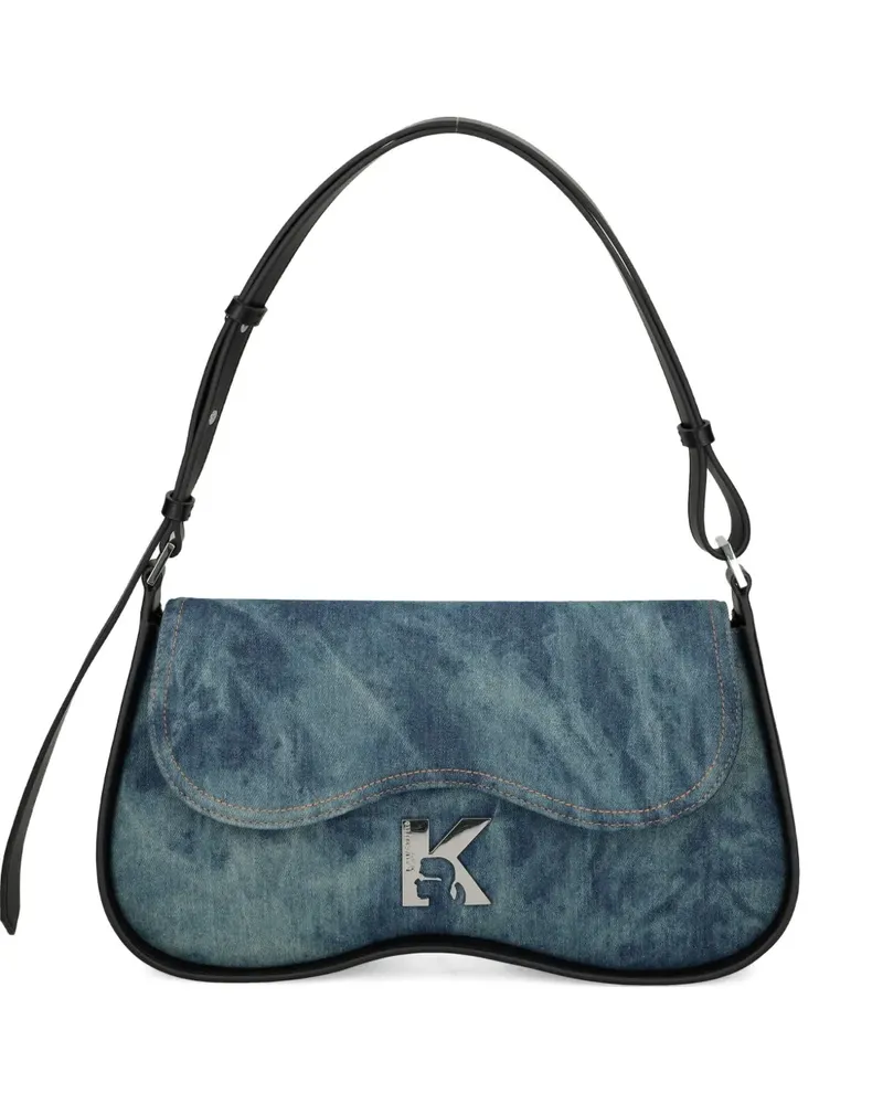Karl Lagerfeld Jeans-Satchel-Tasche mit Batikmuster - Blau Blau
