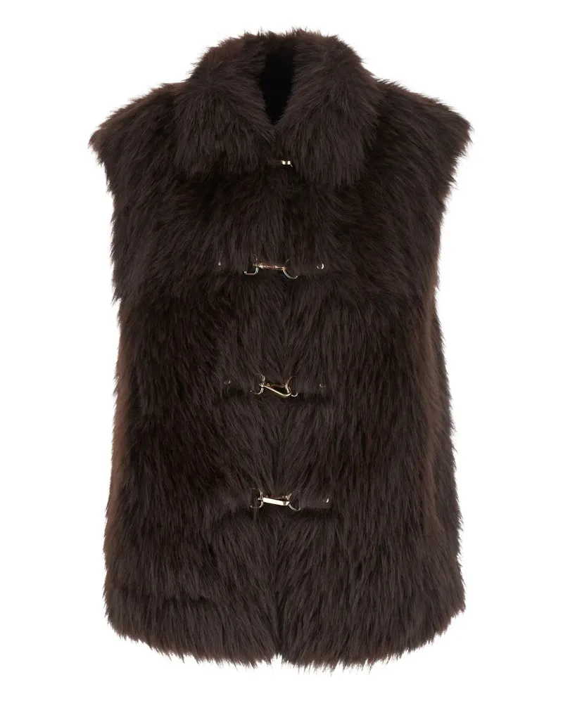Urbancode Weste aus Faux Fur - Braun Braun