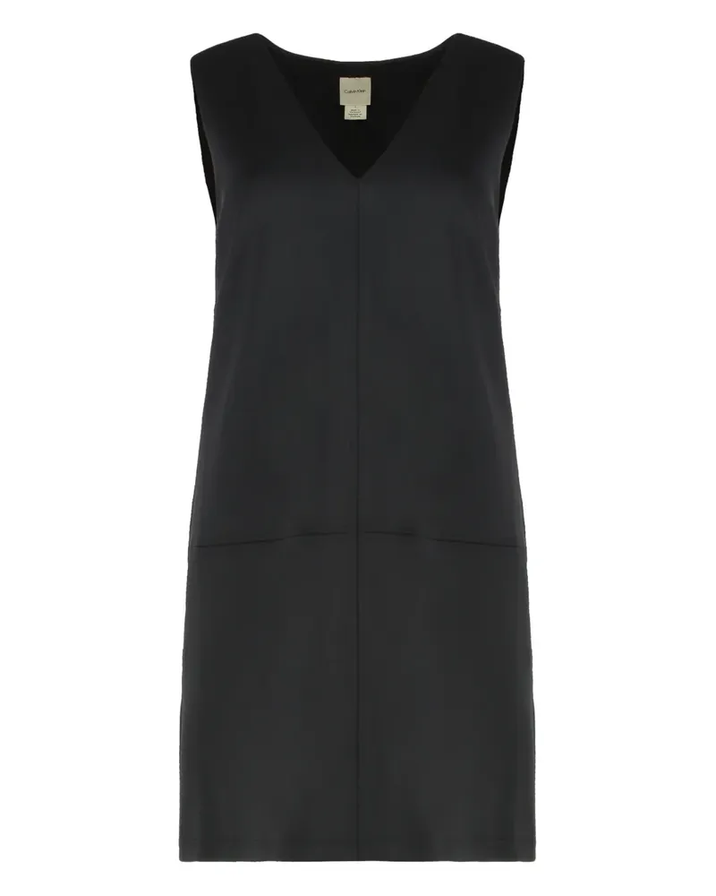 Calvin Klein Kleid mit Kontrasteinsätzen - Schwarz Schwarz