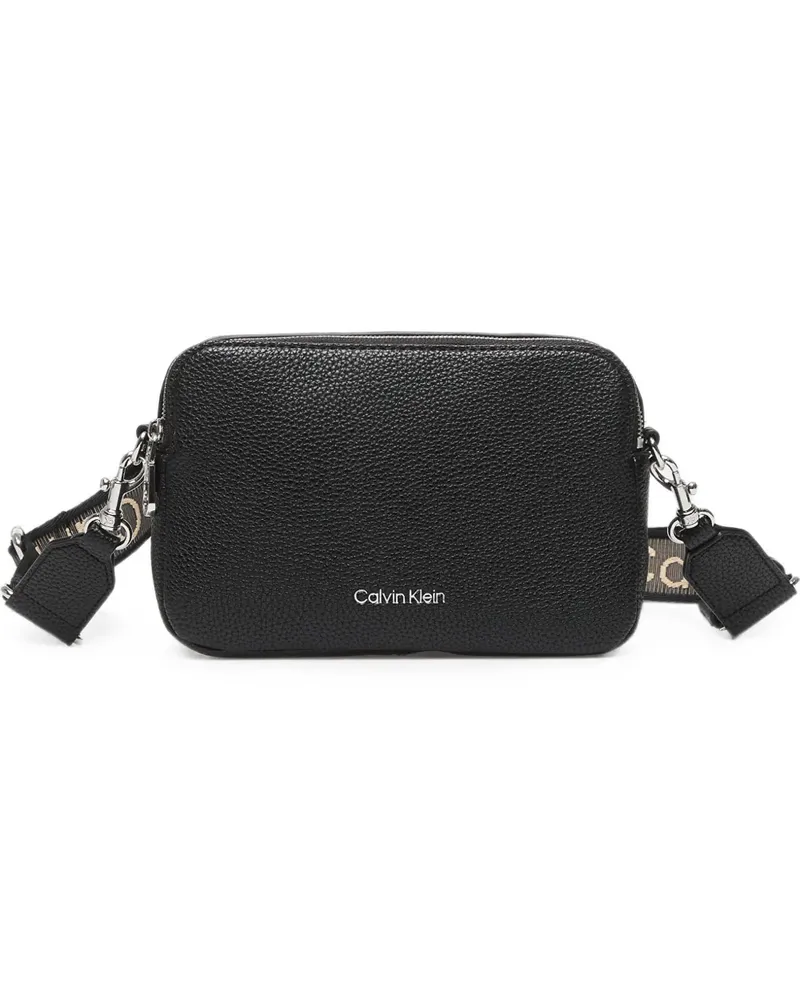Calvin Klein logo-strap messenger bag - Schwarz Schwarz