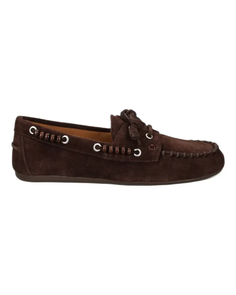 Bibi Lou Violetta Loafer aus Wildleder - Braun Braun