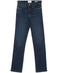 Frame Denim Straight-Leg-Jeans mit Tragefalten Blau