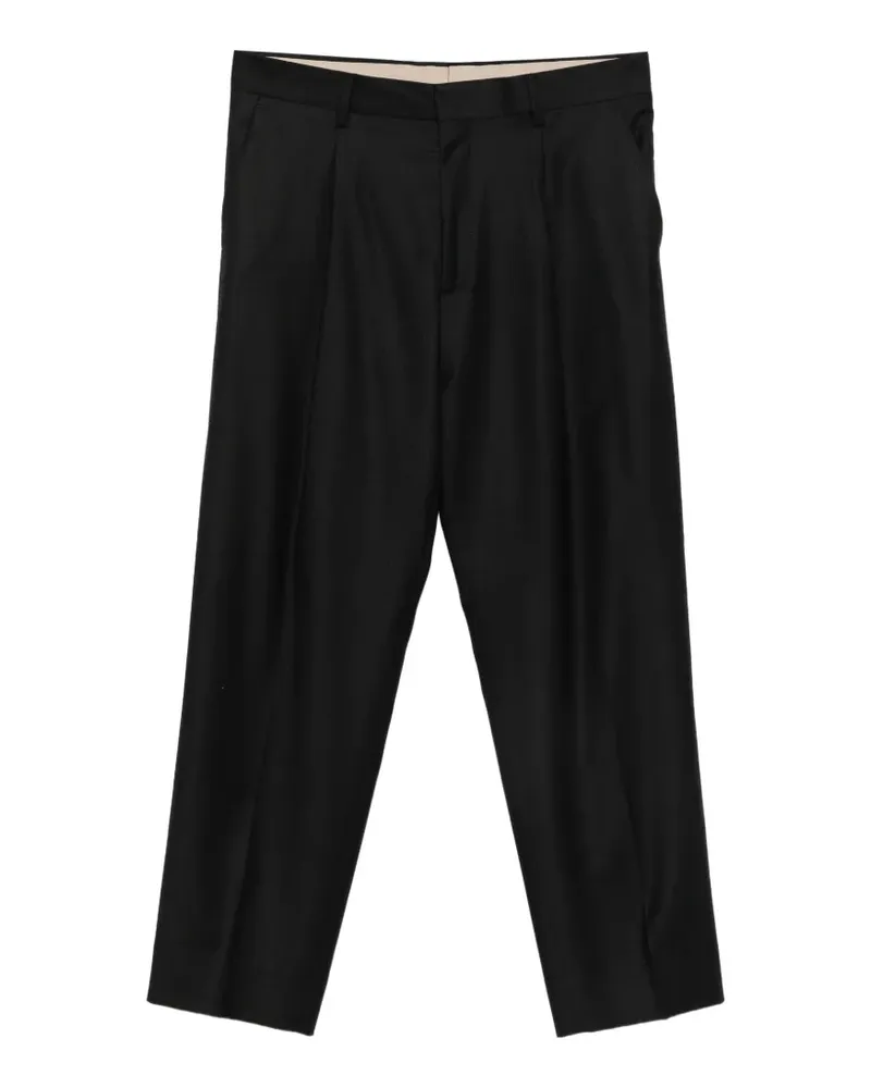Costumein Straight-Leg-Hose mit Falten - Schwarz Schwarz