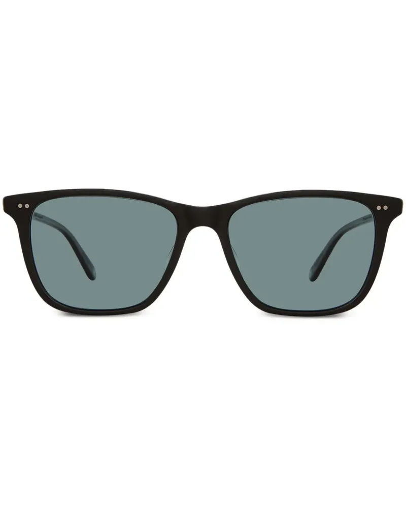 Garrett Leight HAYES Sonnenbrille mit eckigem Gestell - Schwarz Schwarz
