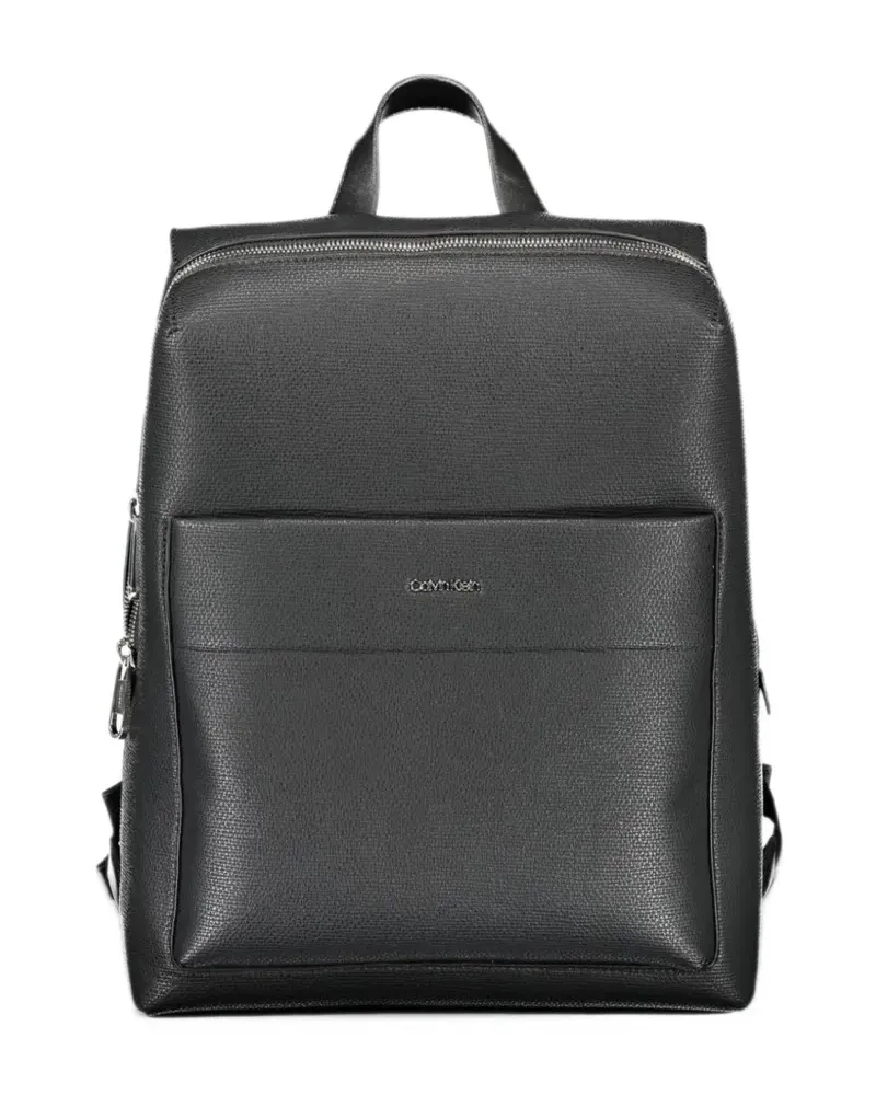 Calvin Klein textured buckle-fastening backpack - Schwarz Schwarz