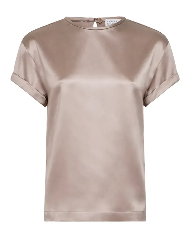 Brunello Cucinelli crew-neck T-shirt - Nude Nude