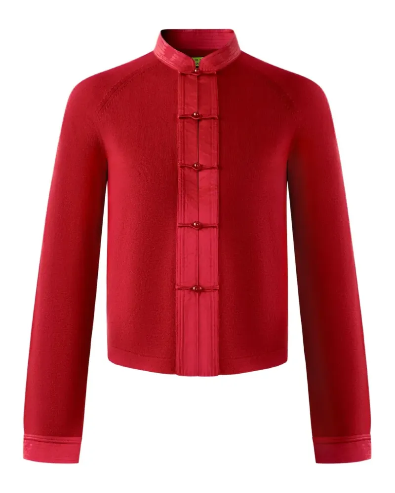 Shanghai Tang Geknöpfter Cardigan - Rot Rot