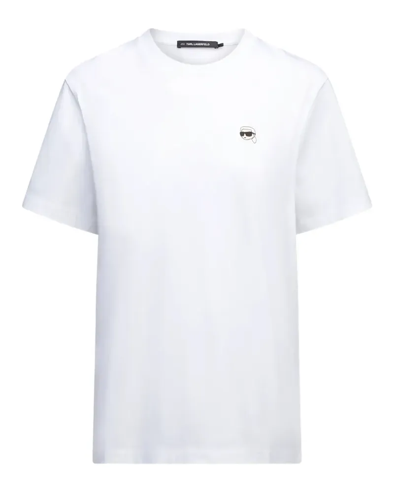 Karl Lagerfeld Ikon Klub T-Shirt - Weiß Weiß