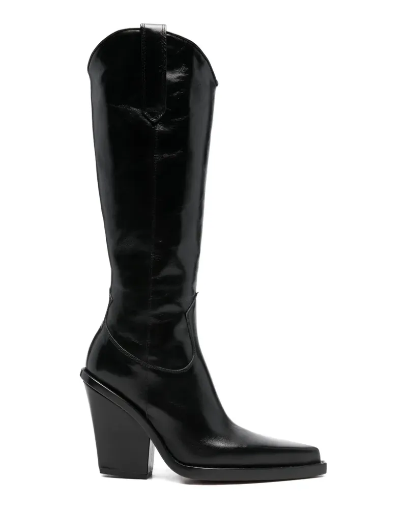 Paris Texas Vegas pointed-toe boots - Schwarz Schwarz