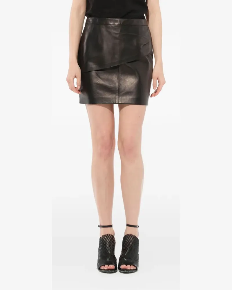 Givenchy Minirock aus Leder - Schwarz Schwarz
