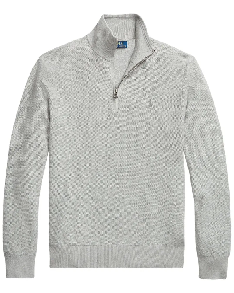 Ralph Lauren Pullover mit kurzem Reißverschluss - Grau Grau