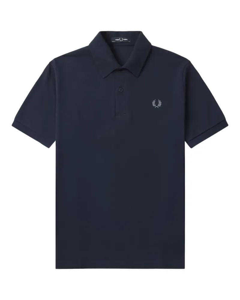 Fred Perry Poloshirt mit Lorbeerkranz-Stickerei - Blau Blau