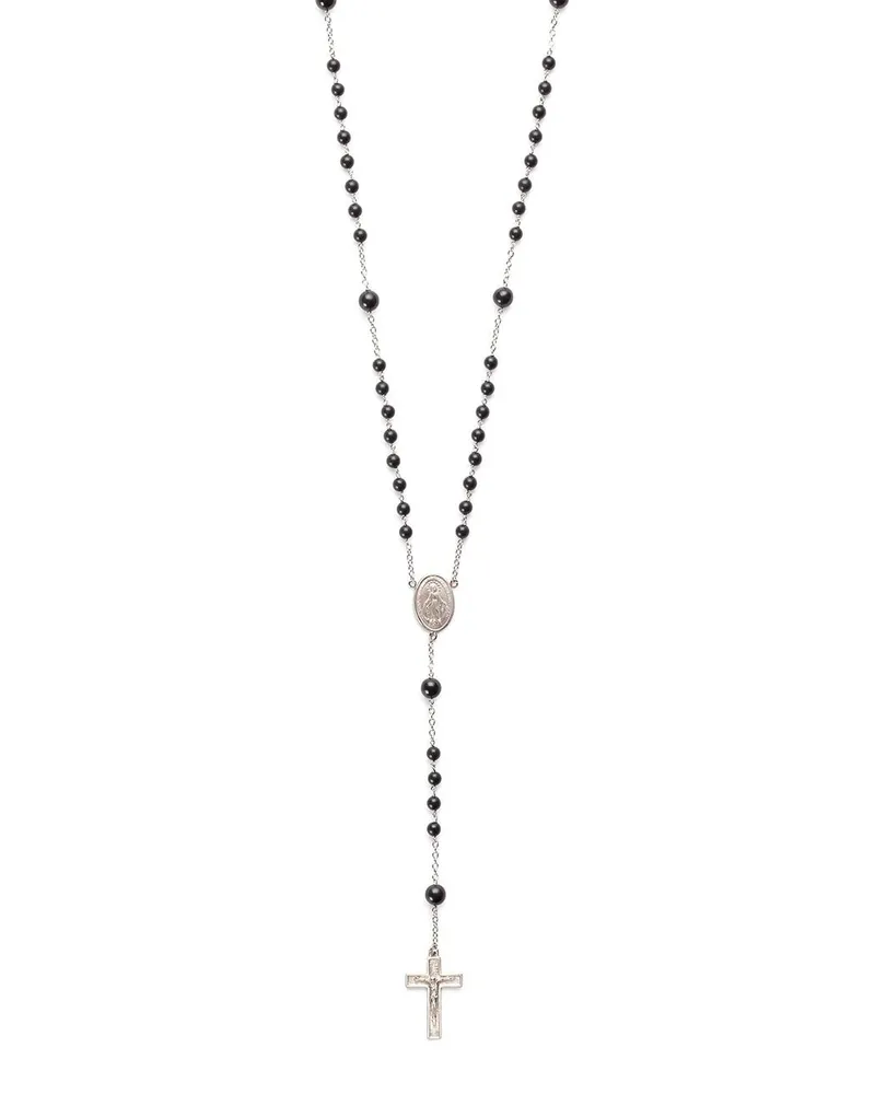 Dolce & Gabbana 18kt Weißgoldhalskette - Schwarz Schwarz