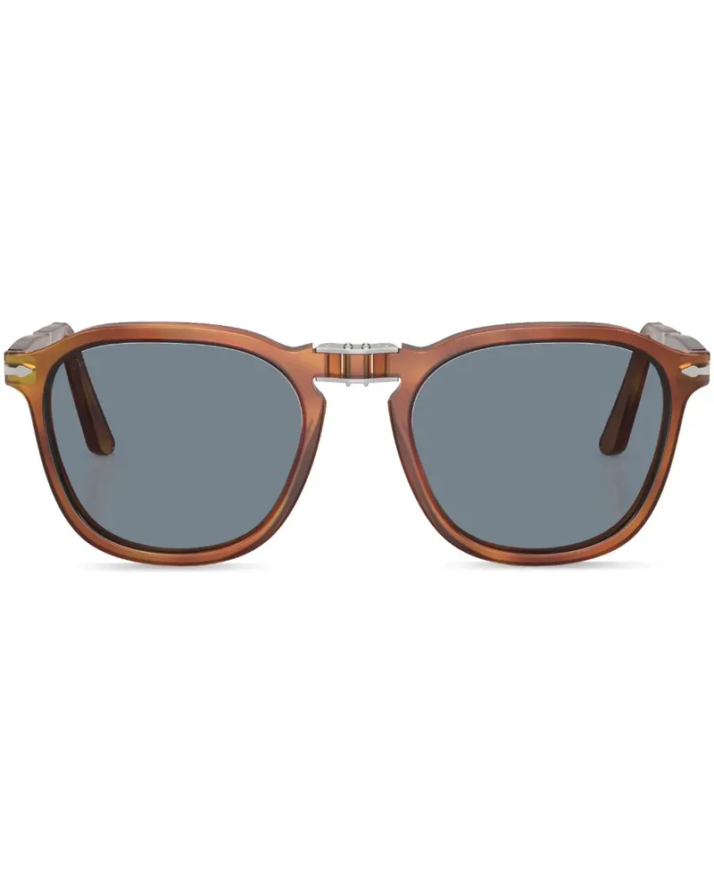 Persol Sonnenbrille mit eckigem Gestell - Braun Braun