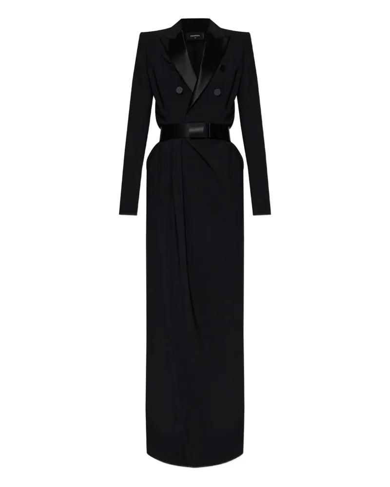 Dsquared2 Klassisches Maxikleid - Schwarz Schwarz