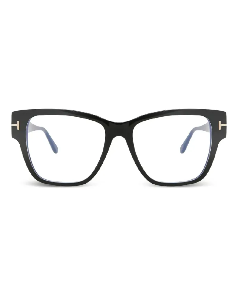 Tom Ford Brille mit eckigem Gestell - Schwarz Schwarz