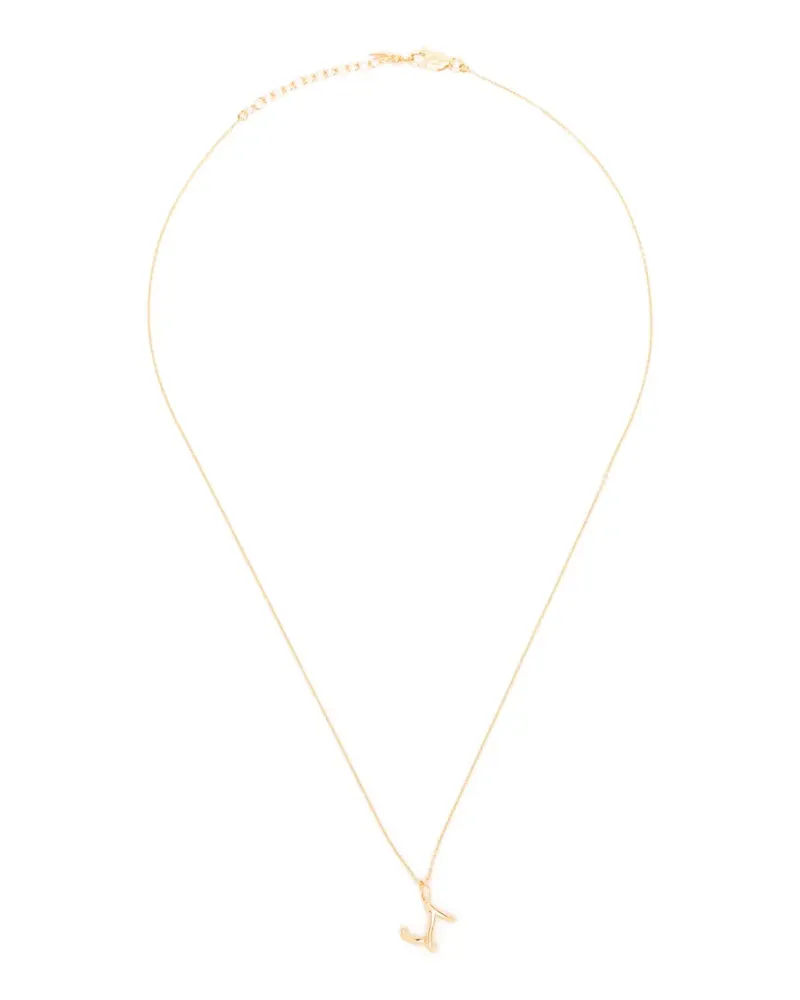 Missoma mini Curly Molten initial necklace - Gold Gold