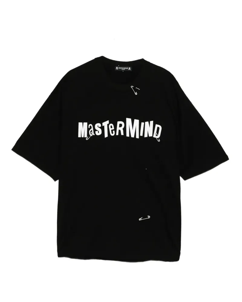 Mastermind Japan T-Shirt mit Logo-Print - Schwarz Schwarz