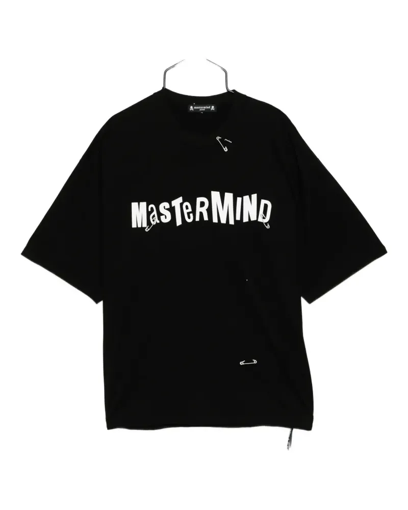 Mastermind Japan logo-print T-shirt - Schwarz Schwarz