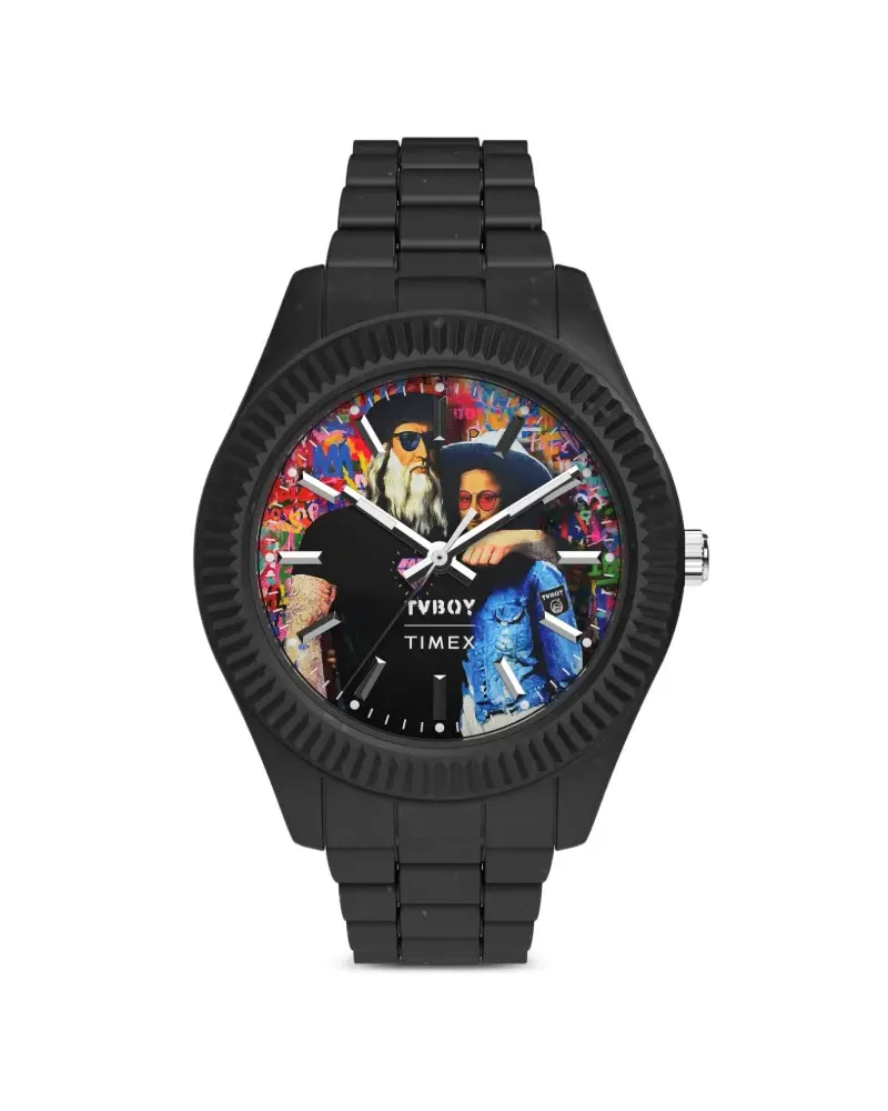 Timex x TVBOY Legacy 42mm - Schwarz Schwarz