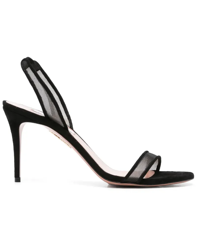 Aquazzura So Nude Sandalen 85mm - Schwarz Schwarz