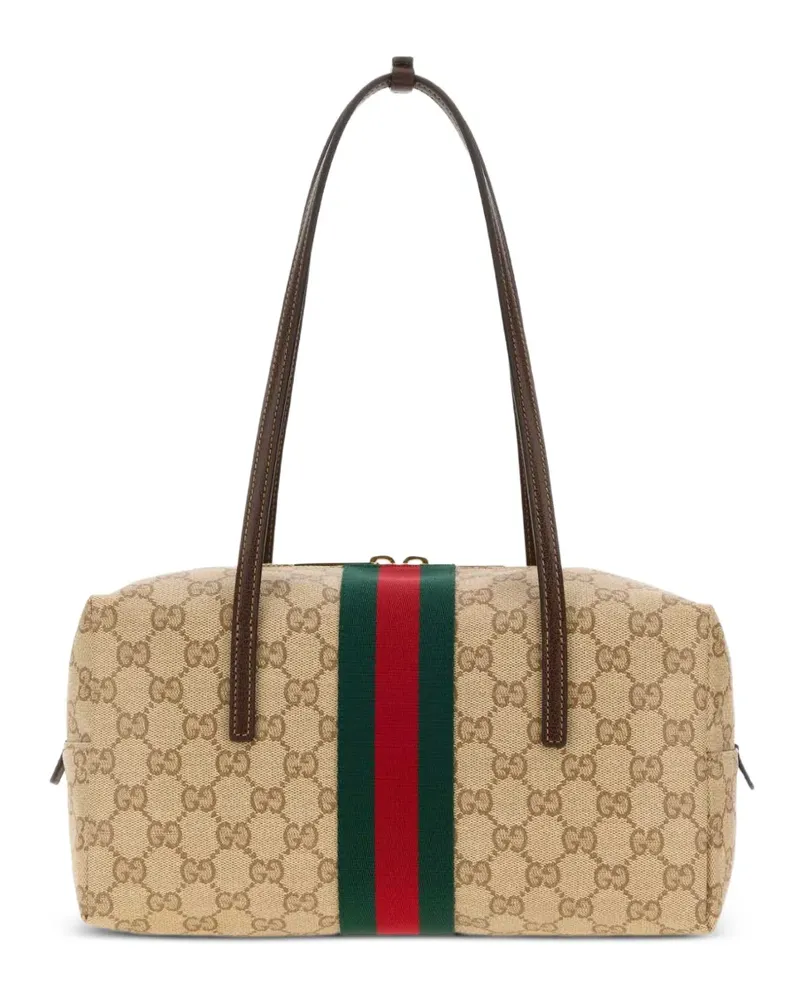 Gucci Mittelgroße GG Schultertasche - Nude Nude