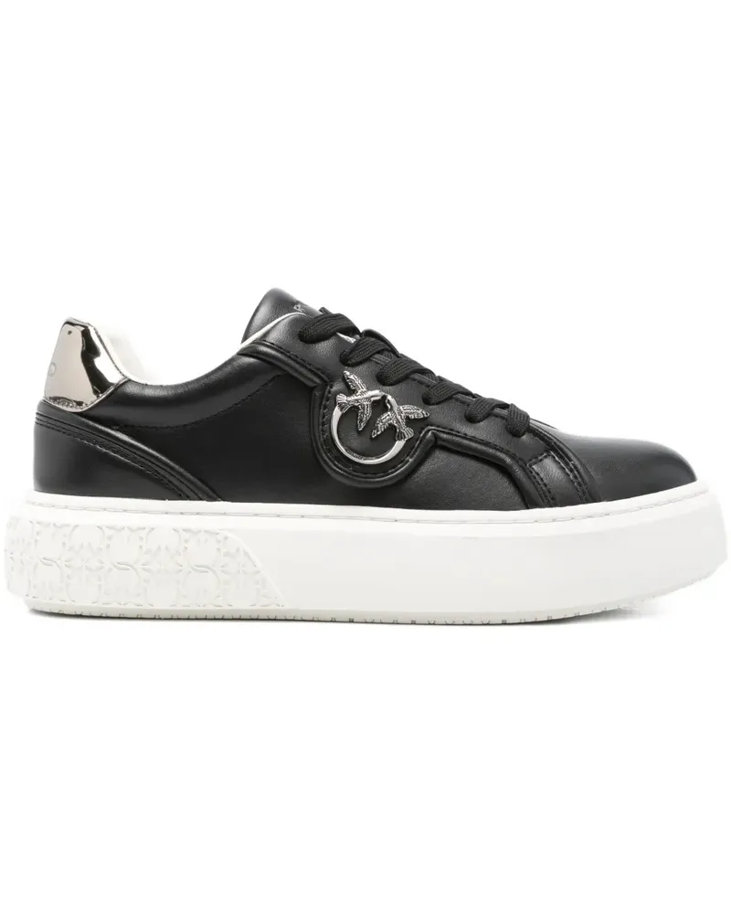 Pinko Plateau-Sneakers mit Logo - Schwarz Schwarz