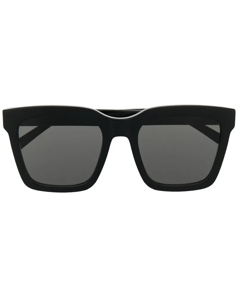 RETROSUPERFUTURE Sonnenbrille mit eckigem Gestell - Schwarz Schwarz