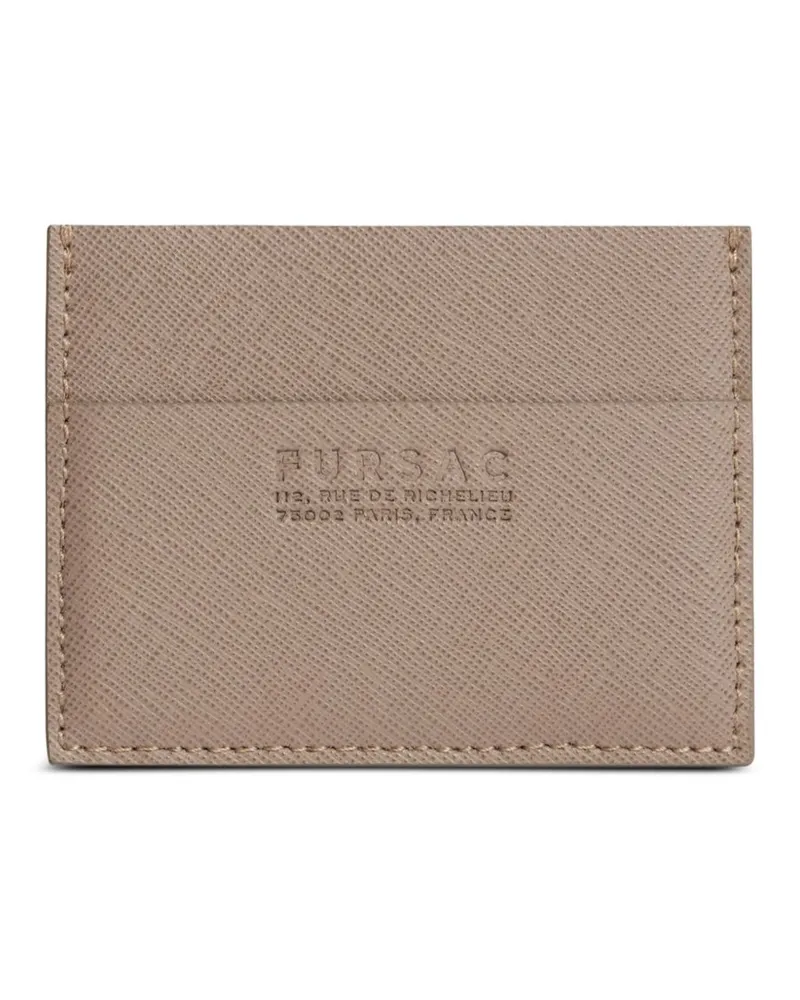 FURSAC Kartenetui mit Logo-Prägung - Nude Nude