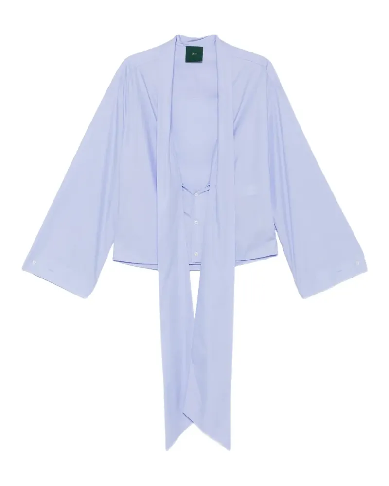 Jejia Viv Hemd mit weiten Ärmeln - Blau Blau