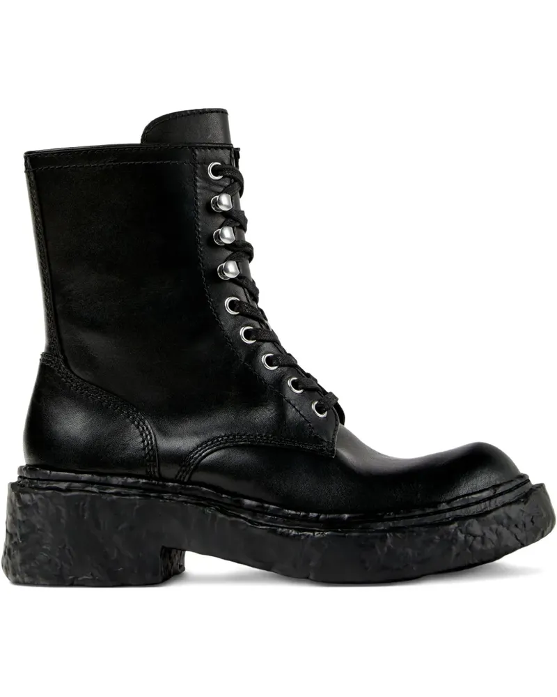 Camper Vamonos Schnürstiefel mit dicker Sohle - Schwarz Schwarz
