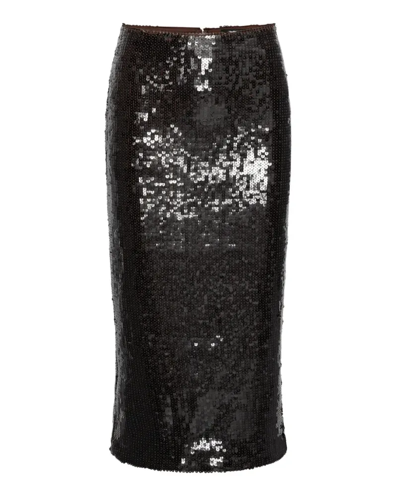 ROTATE Birger Christensen sequins pencil skirt - Braun Braun