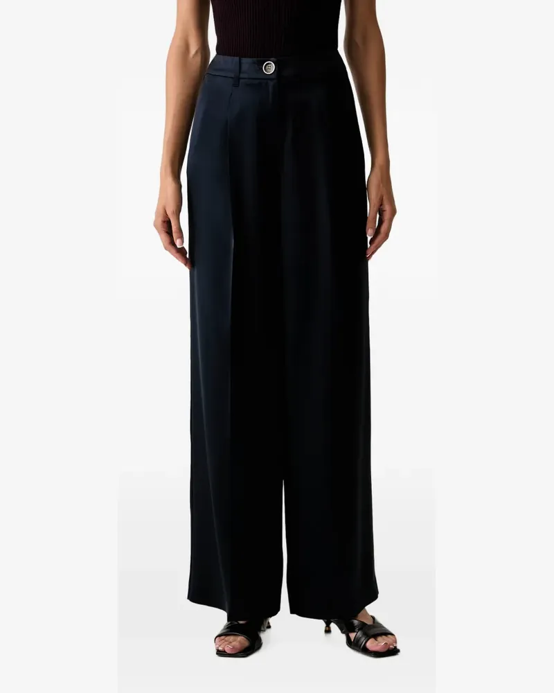 Guess Weite Hose aus Satin - Blau Blau