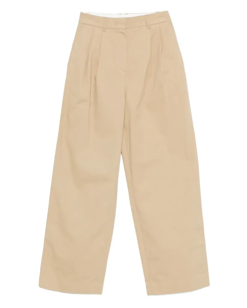 Dunst pleated-front trousers - Nude Nude