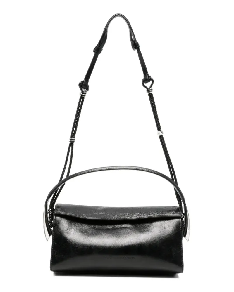Benedetta Bruzziches Schultertasche mit geflochtenem Riemen - Schwarz Schwarz