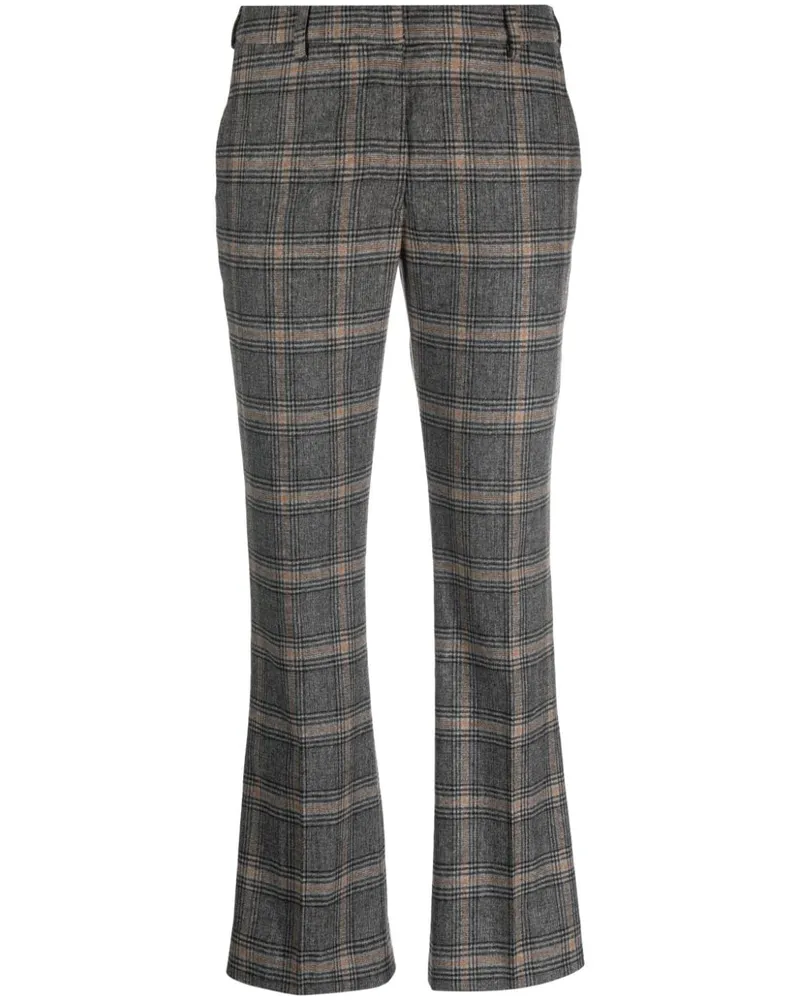 PT TORINO Karierte Hose - Grau Grau