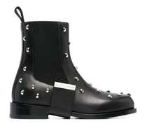Chelsea-Boots mit Nieten - Schwarz