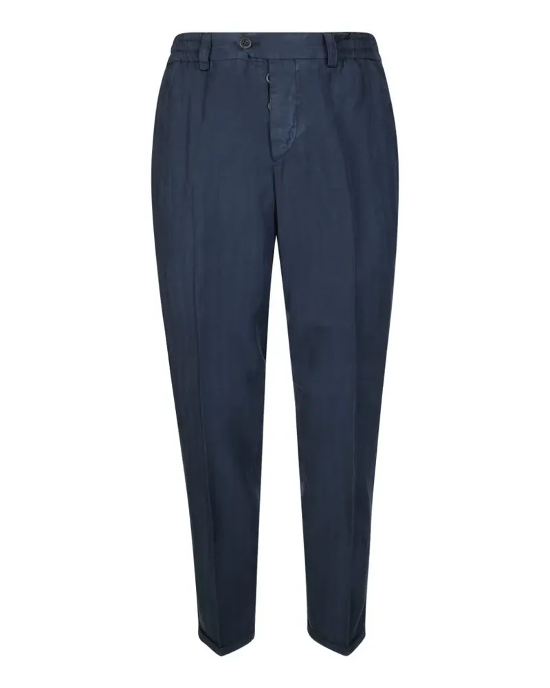 PT TORINO Hose mit Bundfalten - Blau Blau