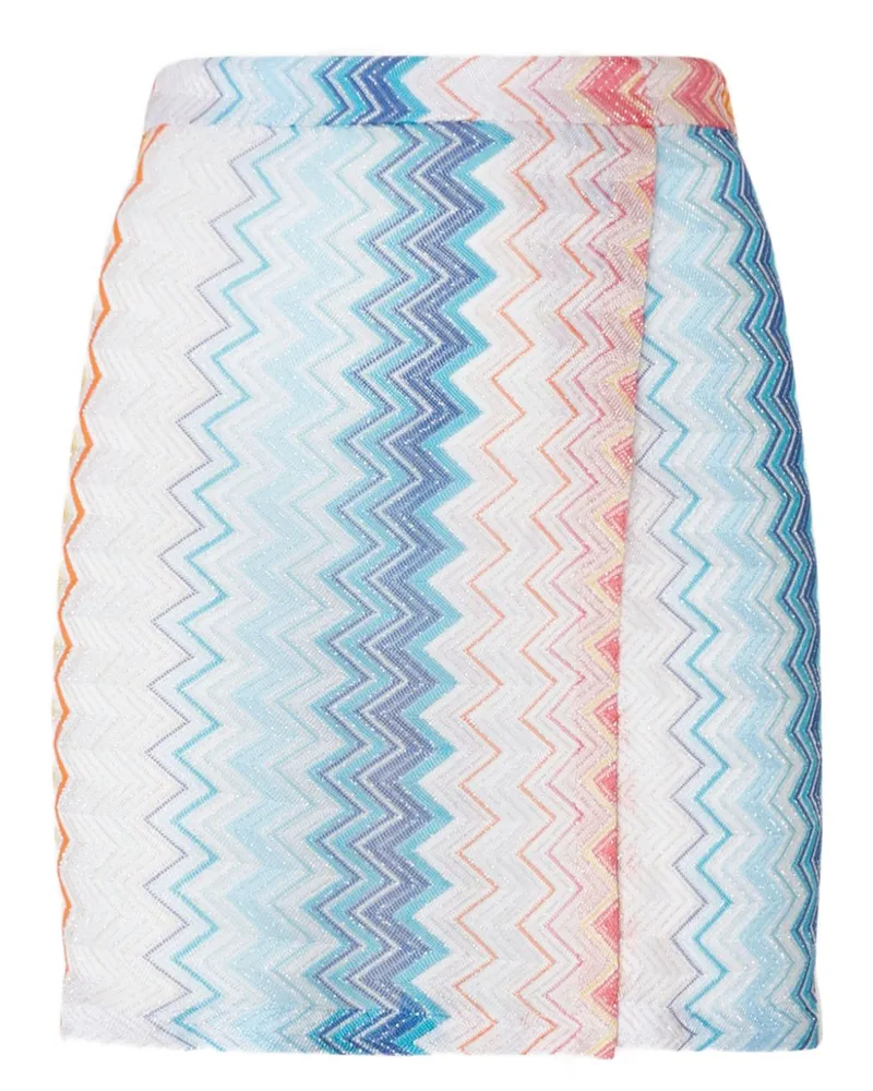 Missoni Strandkaftan mit Zickzackmuster - Weiß Weiß
