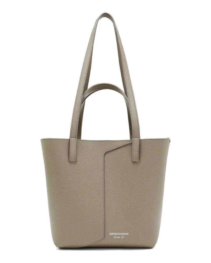 Emporio Armani Schultertasche mit Logo-Print - Nude Nude