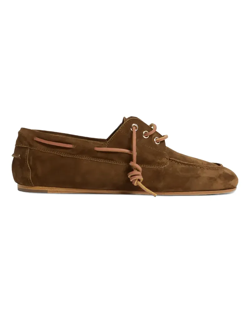 Dsquared2 D2 College laced boat shoes - Braun Braun