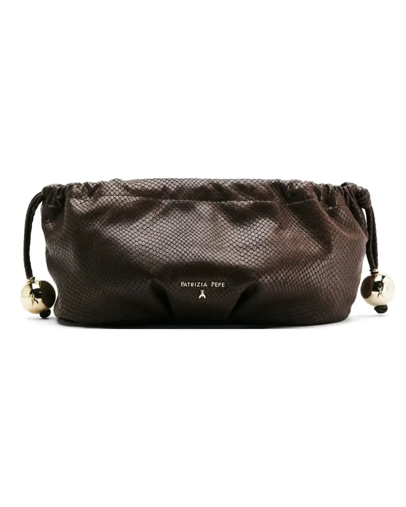 Patrizia Pepe Bubble clutch bag - Braun Braun